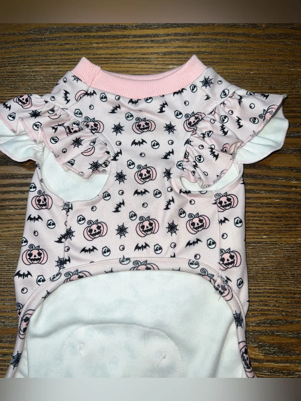 Pink Halloween 'Boo!' One-Piece Pajamas for Dog - Worn Once - L